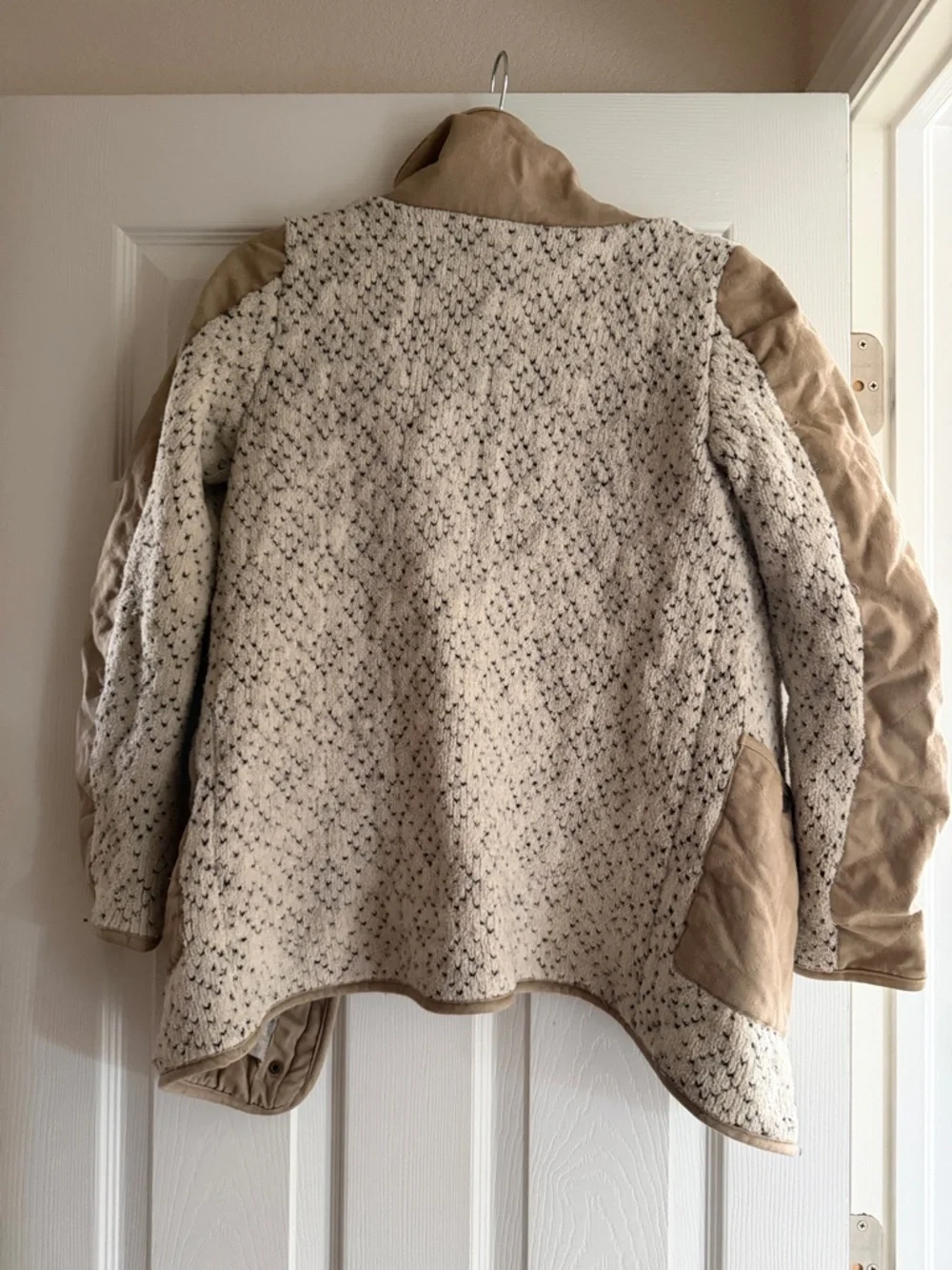 Sleeping on Snow Anthropologie Cream & Tan Contrast Women's Jacket - Picture 11 of 15